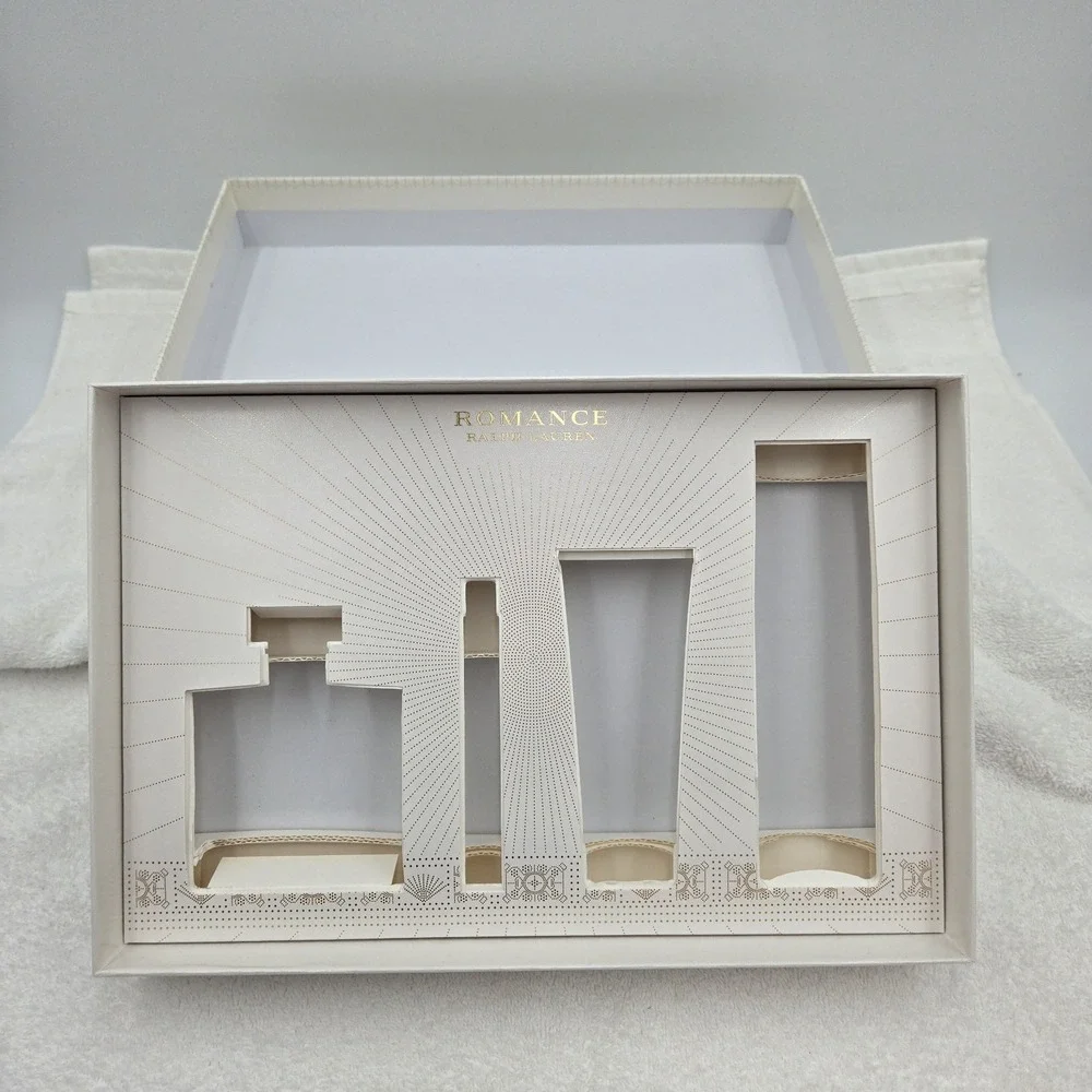 Ralph Lauren Romance EMPTY Gift Set Boxes Craft Supply Upcycle Decoupage Decor
